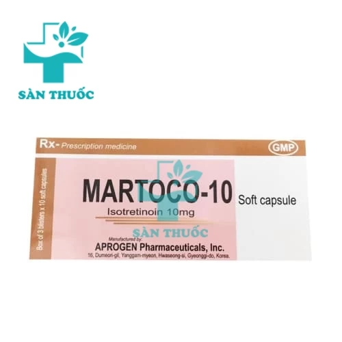 Martoco 10mg-20mg - Thuốc điều trị mụn trứng cá hiệu quả